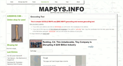 Desktop Screenshot of mapsys.info